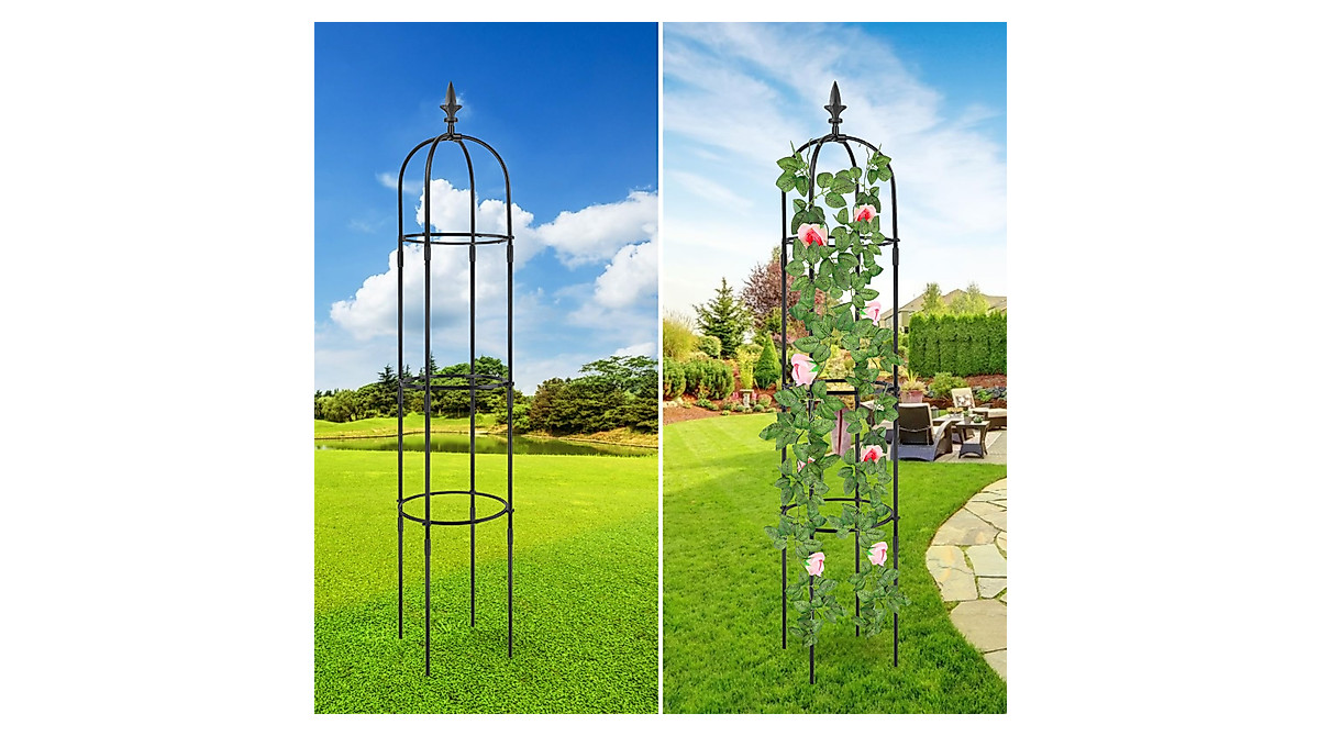 Garden Trellis 6ft Tall Plant Support for Climbing Vines & Flowers
