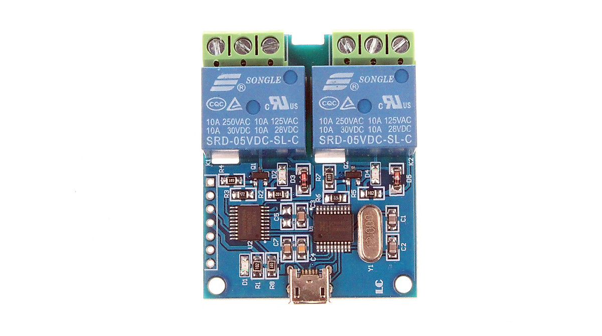NOYITO 2-Channel USB Relay Module – Smart Control Switch