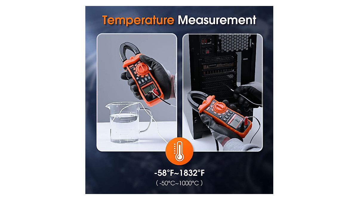 FKM Clamp Meter - Accurate T-RMS Multimeter for Professionals