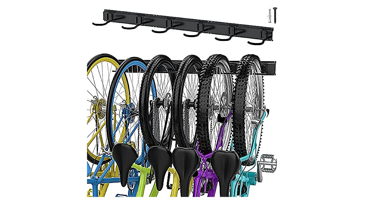 TORACK 6 Bike Wall Mount Storage Rack for Organized Garages
