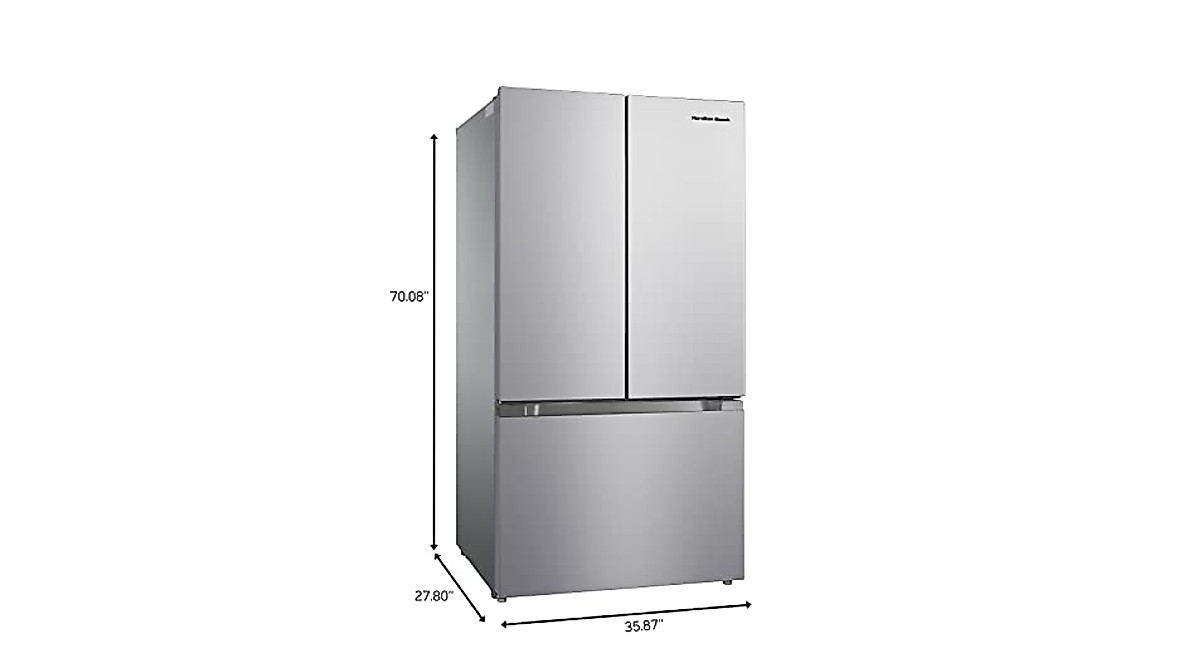 Hamilton Beach French Door Refrigerator 20.3 cu ft Stainless Steel