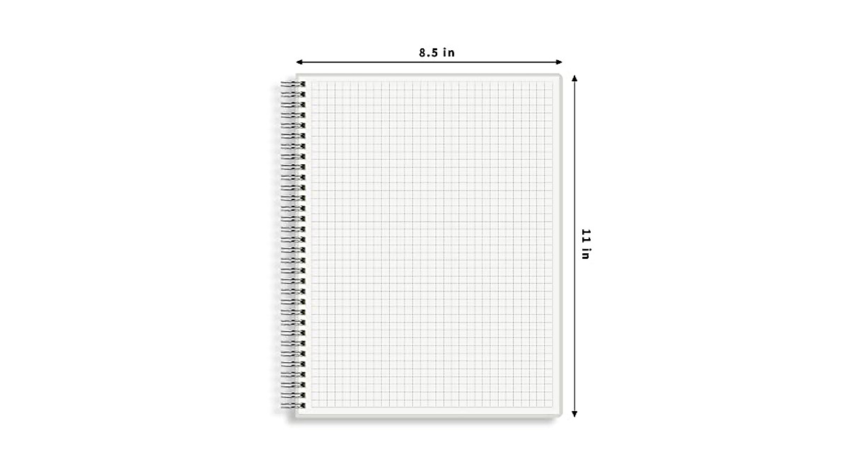HULYTRAAT Large Graph Ruled Spiral Notebook Pack of 2 - Ideal for ...
