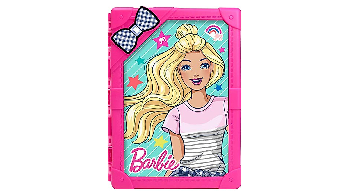 Tara Toys Barbie Sparkle Magnetic Activity Set - 20" Tall Paper Doll With Magnetic Fashions & Stickers, Mix & Match