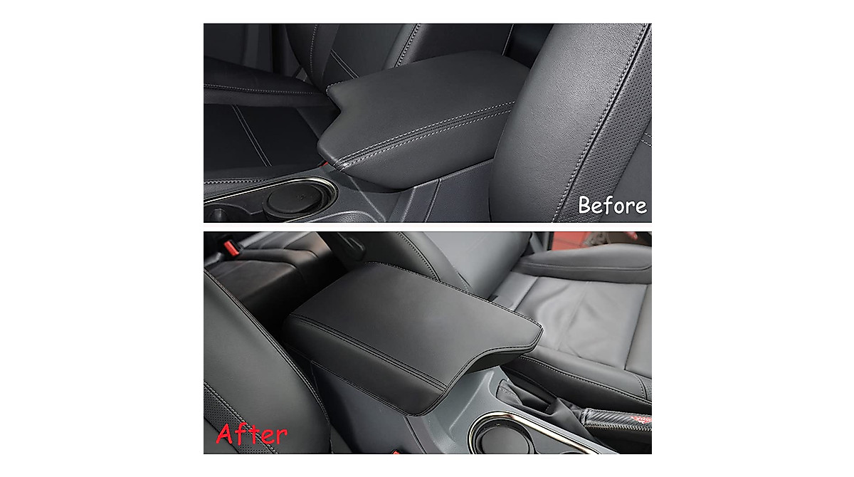 INTGET Leather Armrest Cover for Ford Ranger 2019-2023 Protect ...