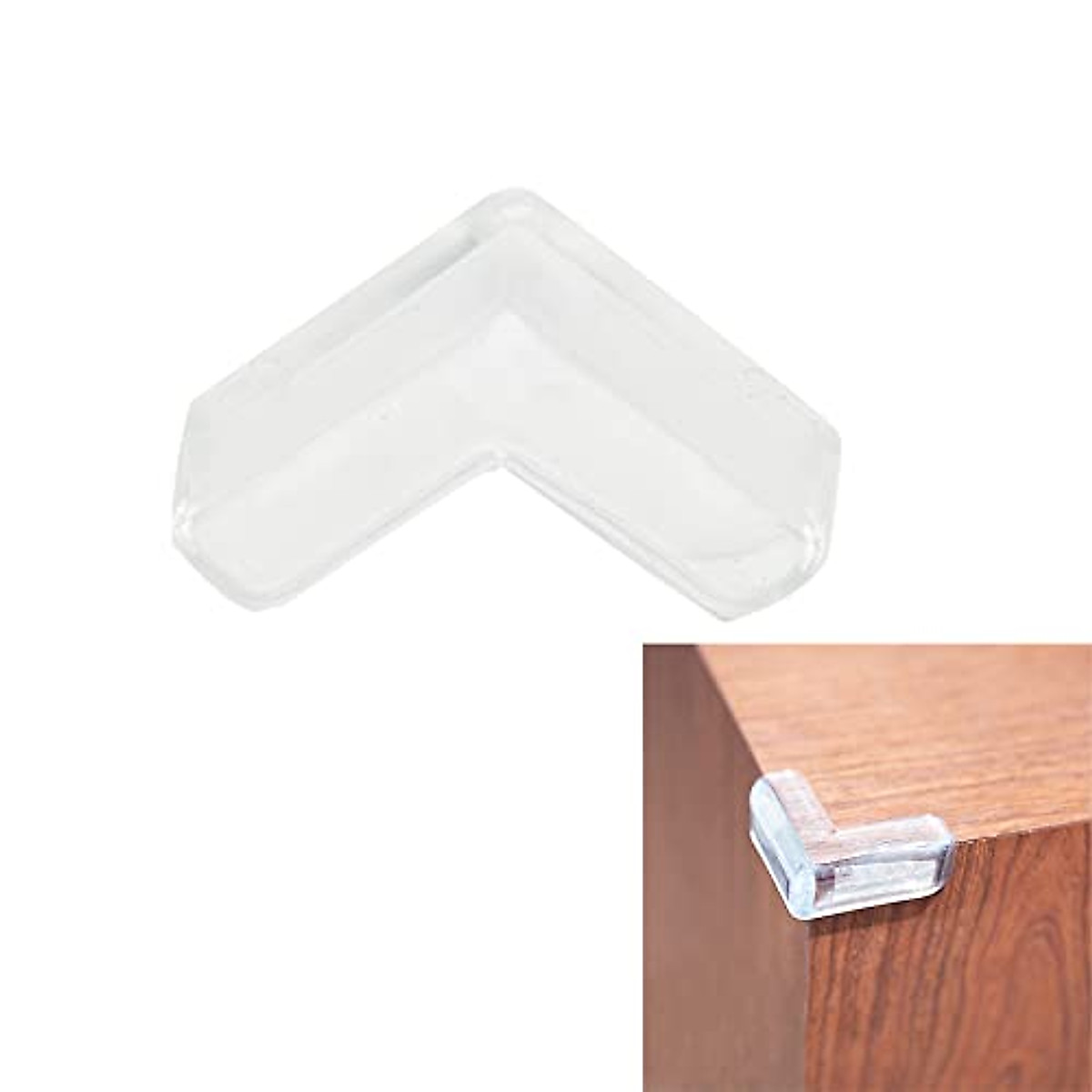 6 Packs Transparent L Corner Protectors for Safe Furniture Edges