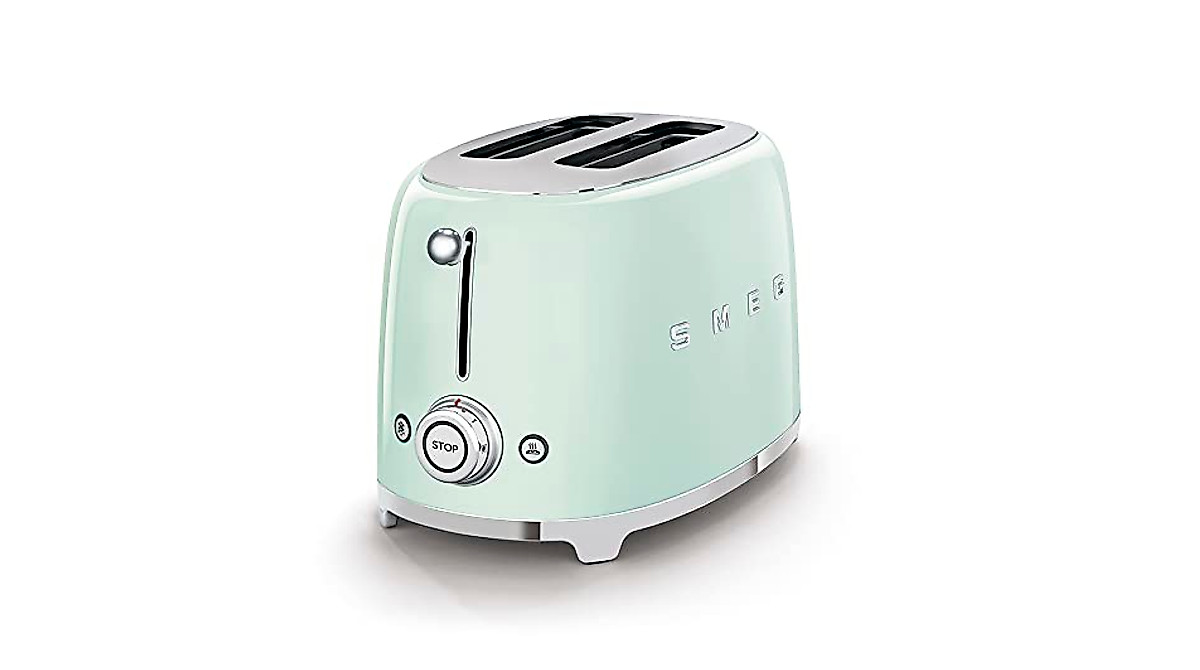 SMEG 2 Slice Toaster & Sandwich Rack Combo - Retro Style