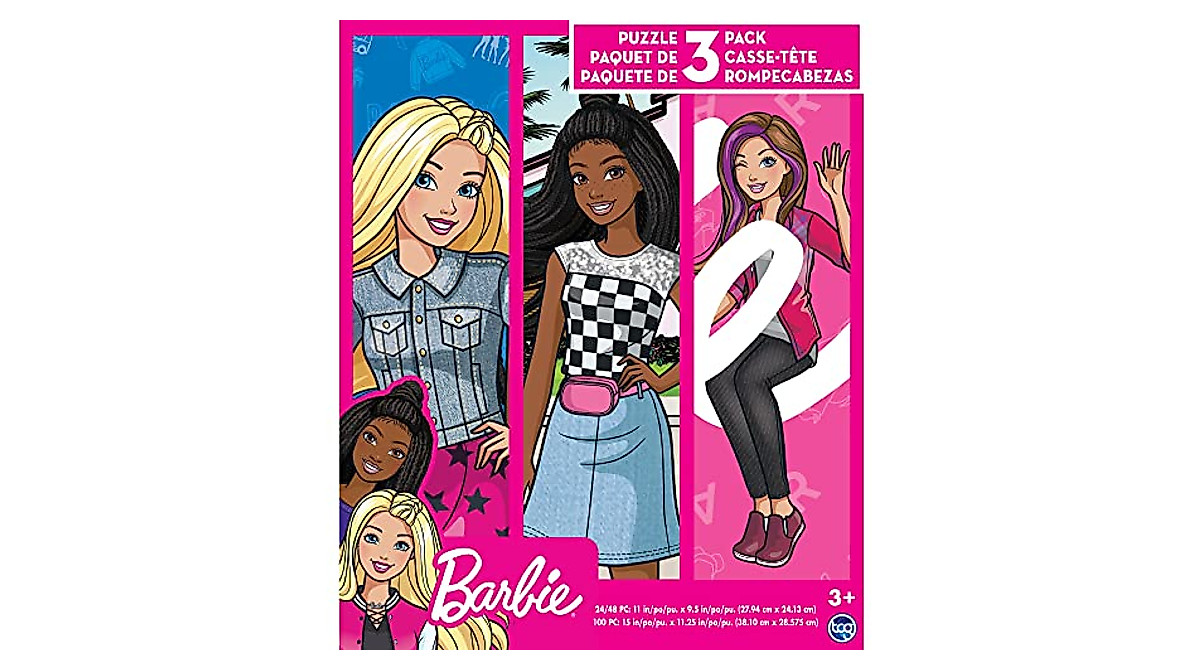 Barbie 3 in 1 Jigsaw Puzzles - Fun Gifts for Kids