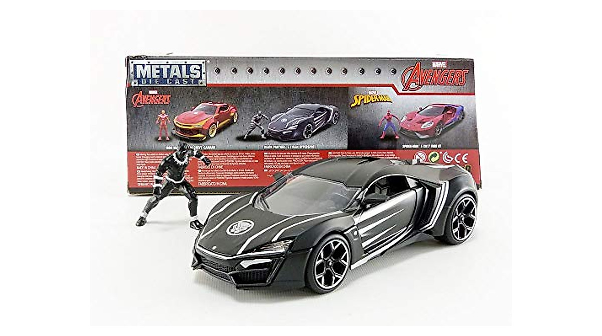 Black Panther & Lykan Hypersport Die-Cast Car - Marvel Collectible
