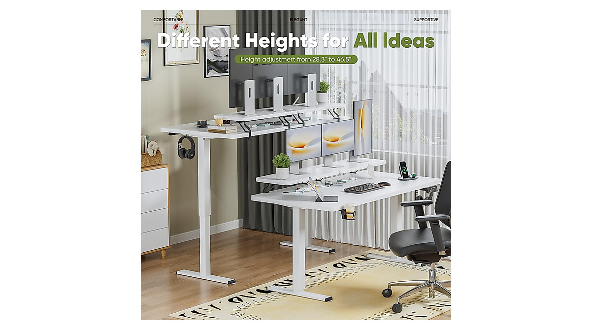 Shahoo Electric Standing Desk - Height Adjustable & Ergonomic