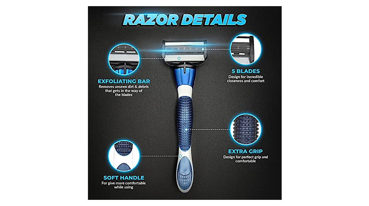 Ultimate 5 Razors for Men - Smooth Shaving Experience