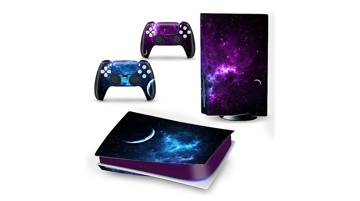 PS5 Skin Stickers Full Body Vinyl Wrap for PS5 & Controllers