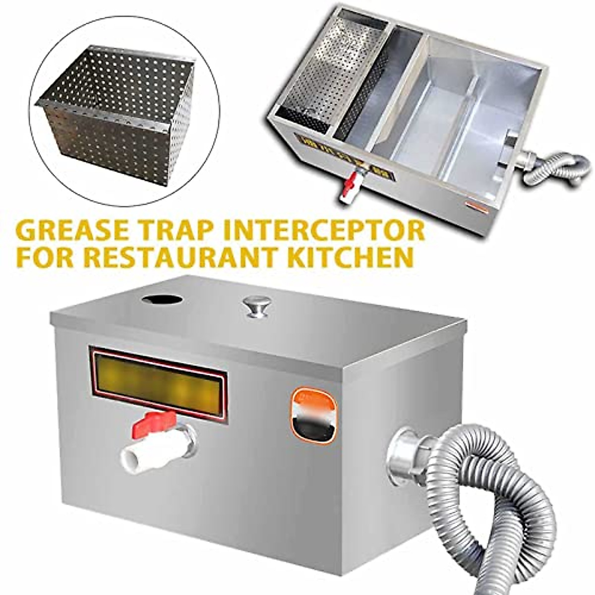 Commercial Stainless Steel Grease Trap Interceptor for Kitchens