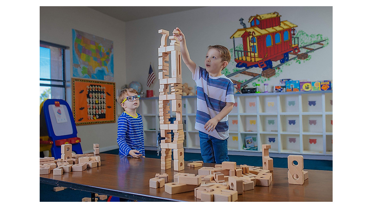 SumBlox Math Building Blocks - 76 Educational Blocks Set