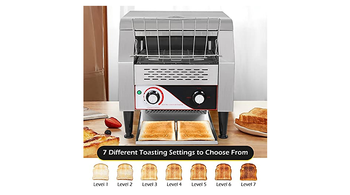 Dyna-Living Commercial Conveyor Toaster - 300 Slices/Hour