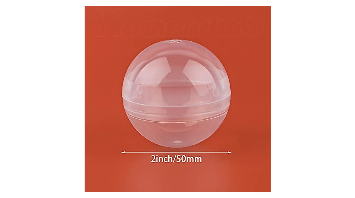 25 Capsules Transparentes Pour Distributeur Automatique - Demi-œuf Réutilisable - Pour Fête, Mariage, Anniversaire