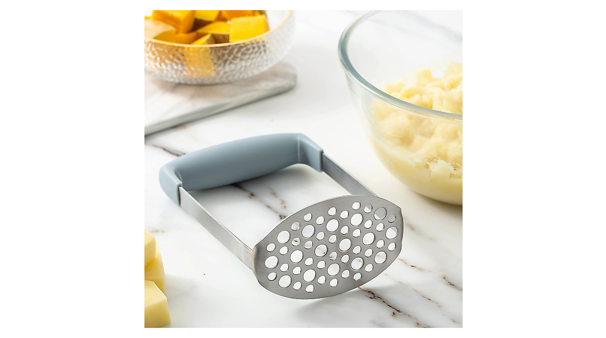 Cook With Color Hand Held Potato Masher - Effortless Mashing