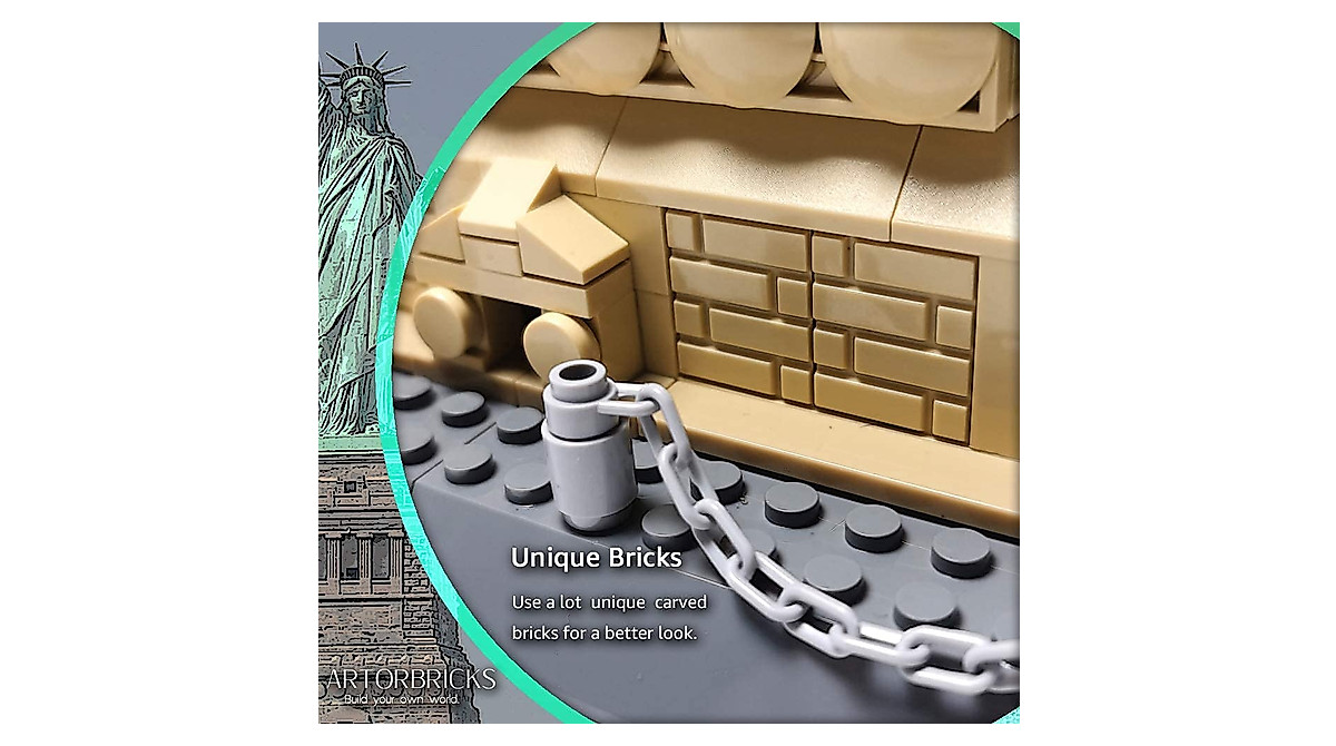 ArtorBricks Statue of Liberty Building Set - 1577 Pieces