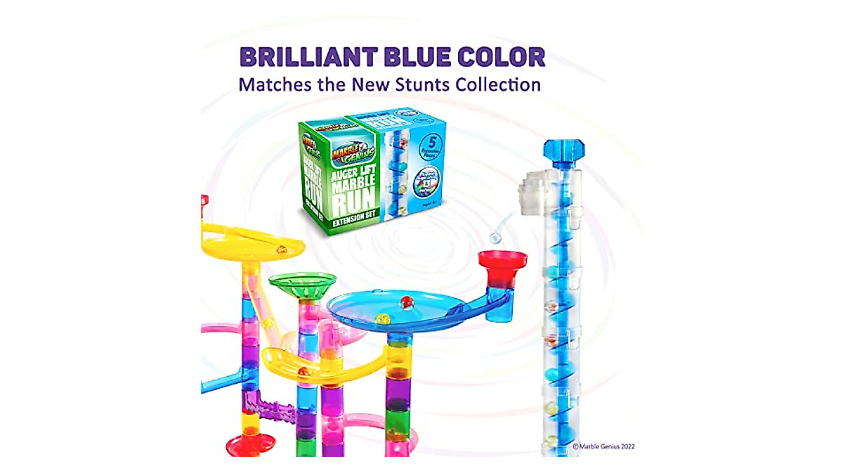 Marble Genius Auger Lift Extension: Marble Run Auger Accessory Set Adds ...