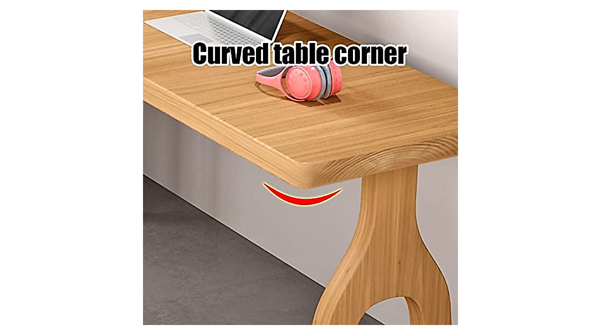 L-Shaped Pine Computer Desk with Office Chair – Industrial Style