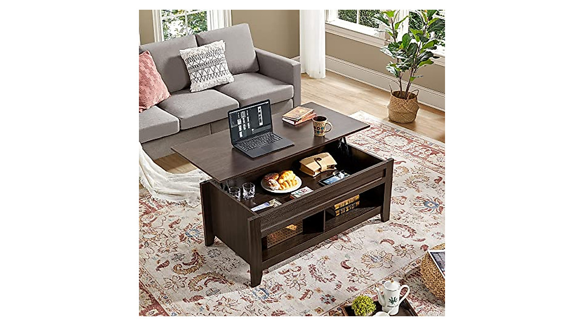 Yaheetech Lift Top Coffee Table with Hidden Storage