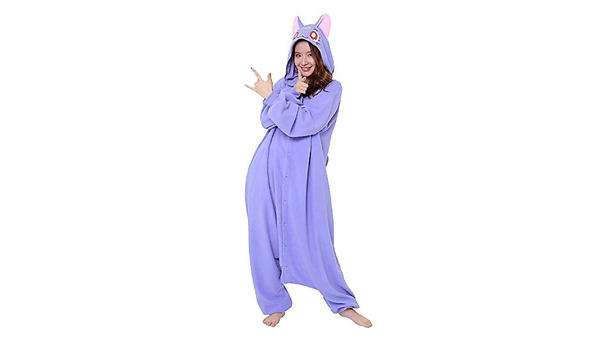 SAZAC Sailor Moon Luna Onesie Kigurumi Cozy Costume & Loungewear