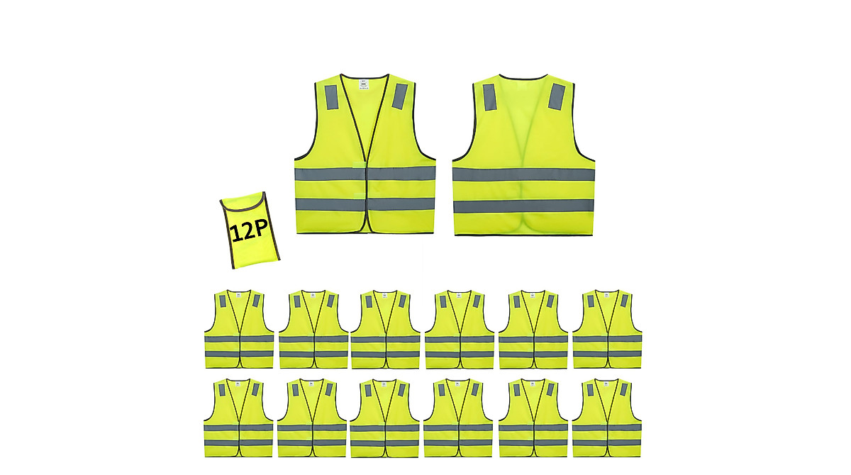 Lavori-AK Safety Vests 10 Pack - High Visibility Work Gear