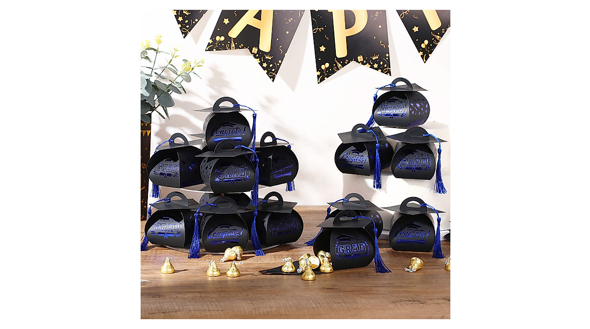 30 Pcs Graduation Cap Gift Boxes - Perfect Party Favors