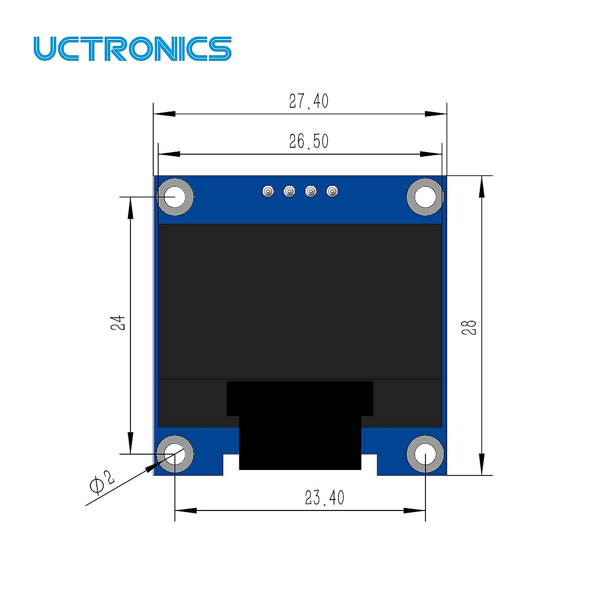 UCTRONICS 2 Pack 0.96