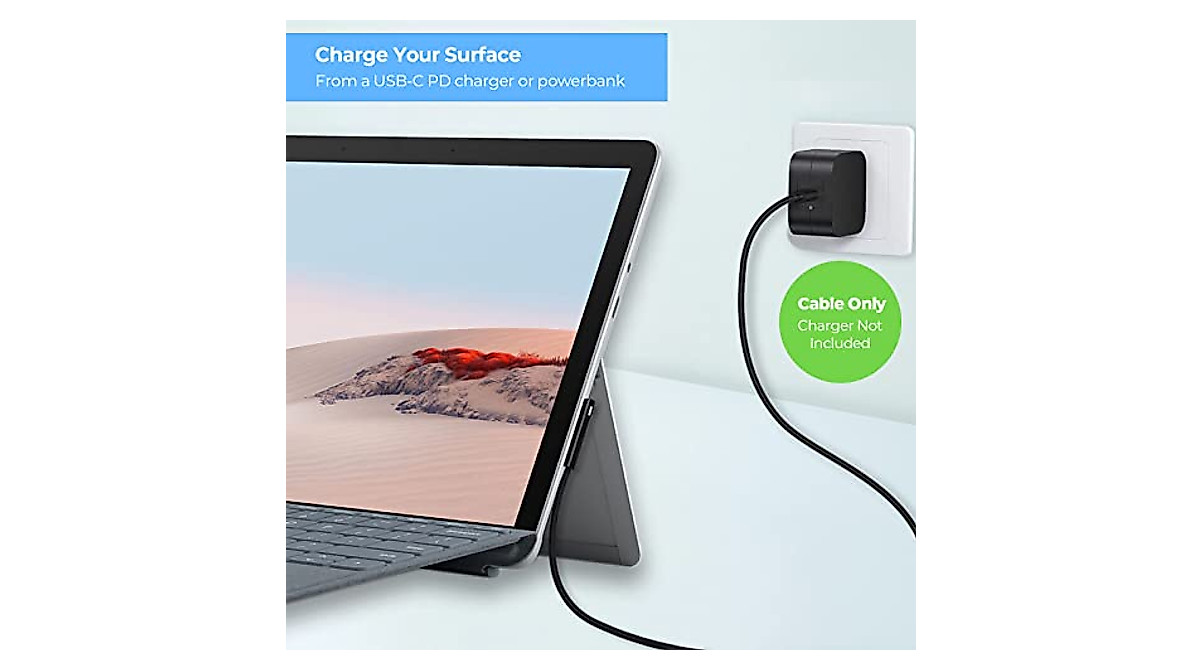 Surface Connect to USB-C Charging Cable – Compatible with Surface Pro ...