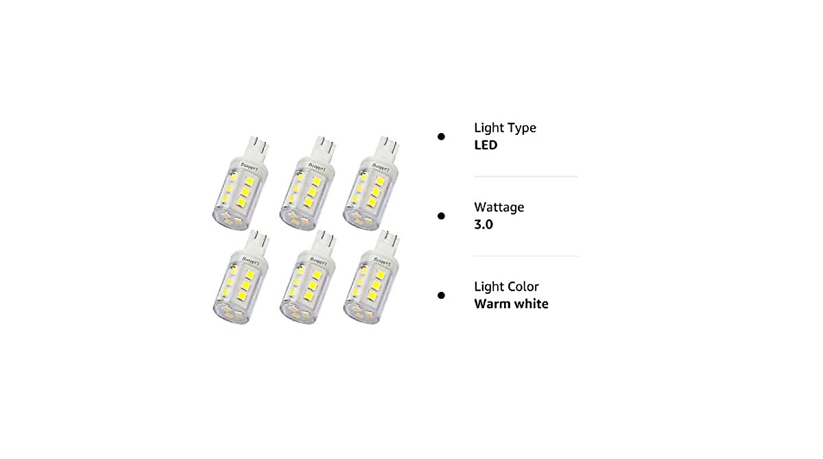 LeMeng 3W T10 RV LED Bulb - 6000K Daylight White