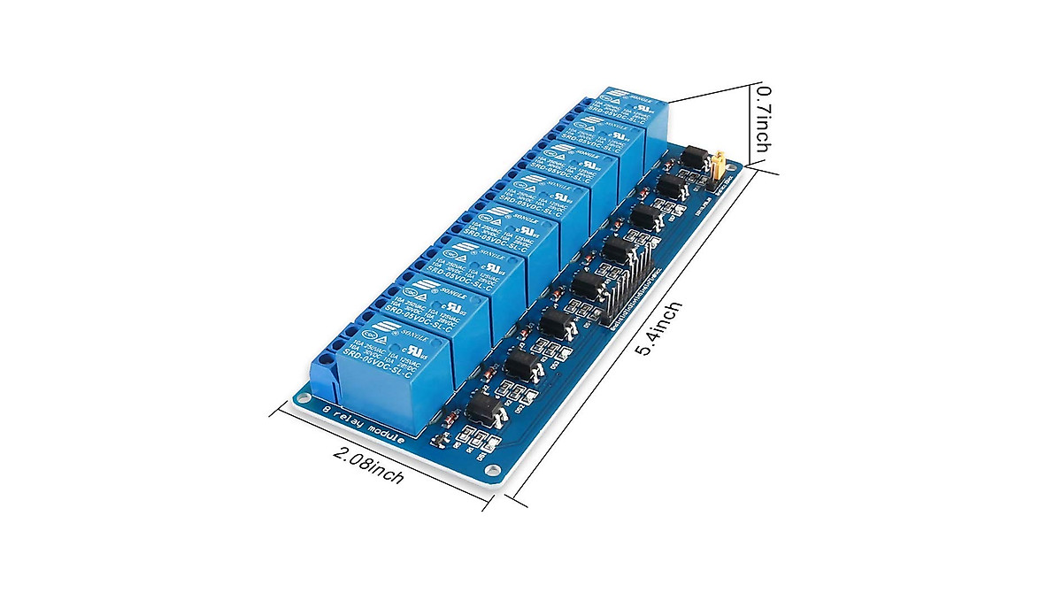 Lystin 8-Channel Relay Module for Microcontrollers