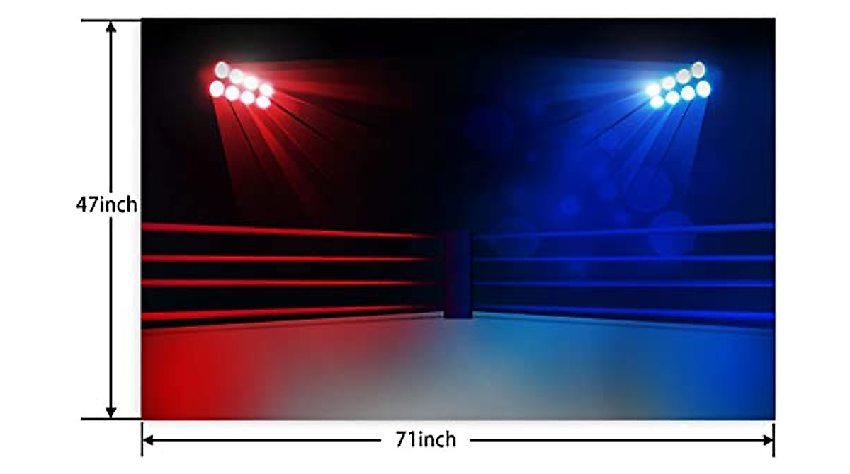 Lighting Boxing Arena Banner Backdrop Background Photo Booth Props ...