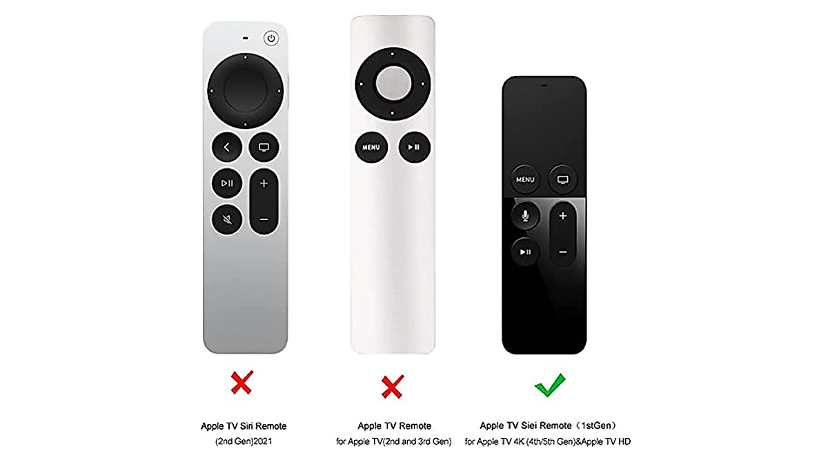 Apple TV Remote Case | Shock-Proof Silicone Cover for 4th-4K Siri Remote