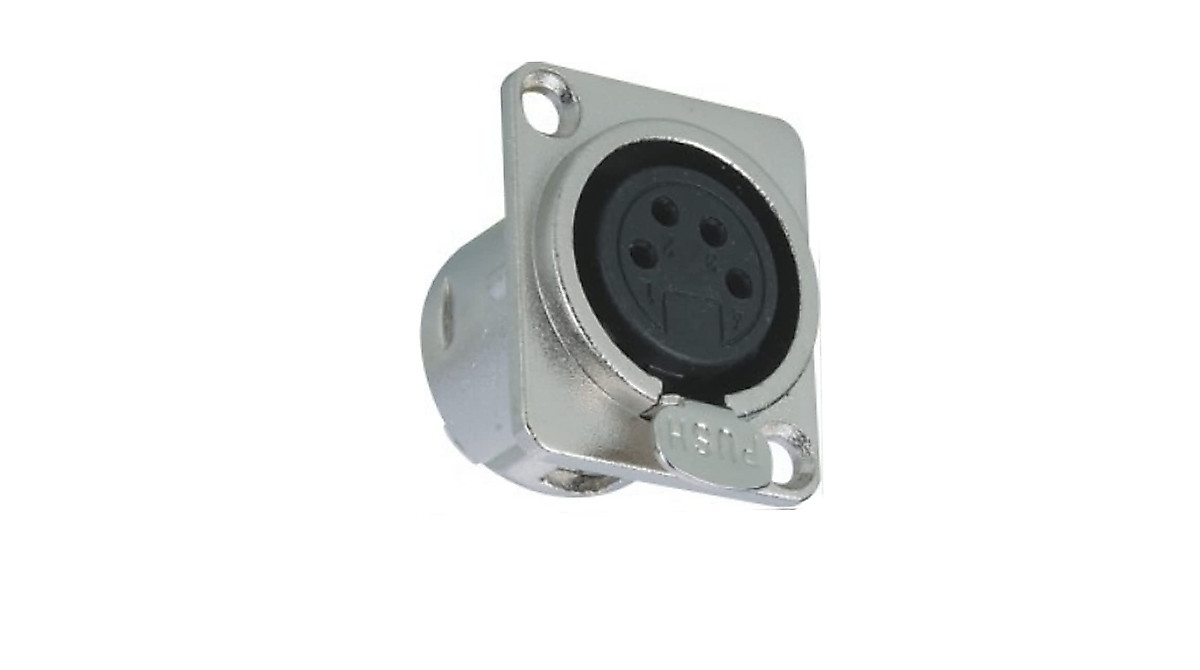 4-Pin XLR Female Socket - Premium Audio Connector