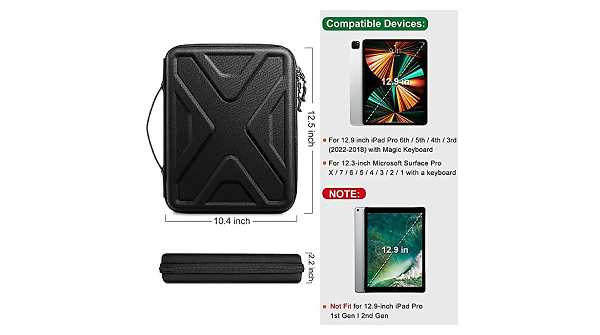 SITHON Portfolio Sleeve Case For Ipad Pro 13 M4 OLED 2024, Ipad Air 13