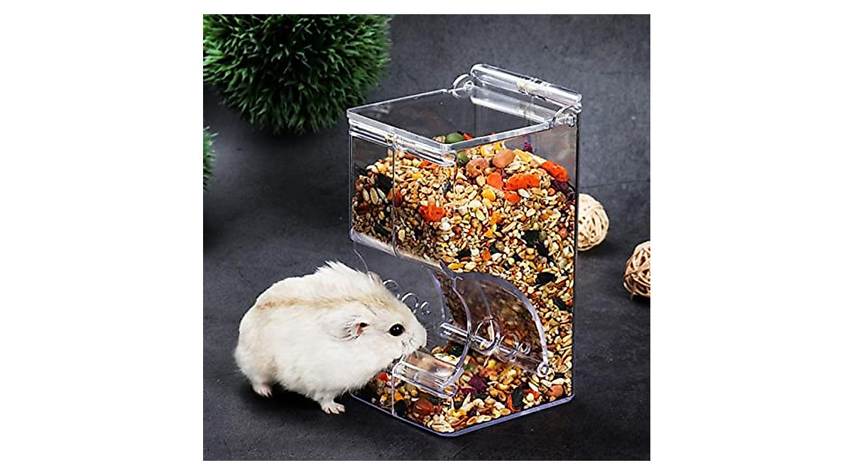 Lucky Interests Hamster Automatic Feeder for Small Pets - Automated Hamster Food Ordering System
