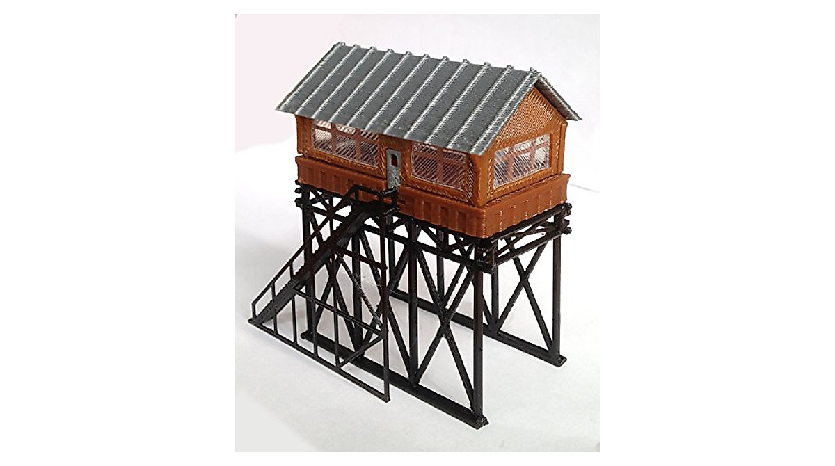 N Scale Outland Models Train Overhead Signal Box
