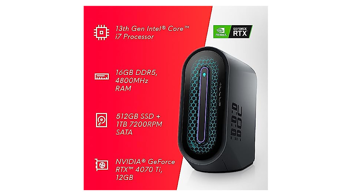 Alienware Aurora R15 Gaming Desktop with Intel i7 & RTX 4070 Ti
