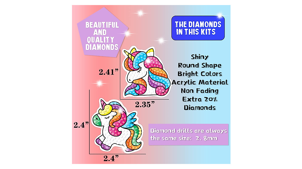 5D Diamond Painting Kits for Kids - Creative Gem Art Stickers