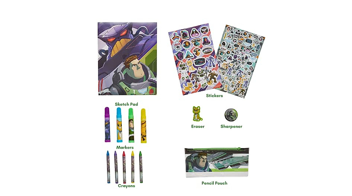 Buzz Lightyear Coloring Art & Sticker Set - 30 Pcs