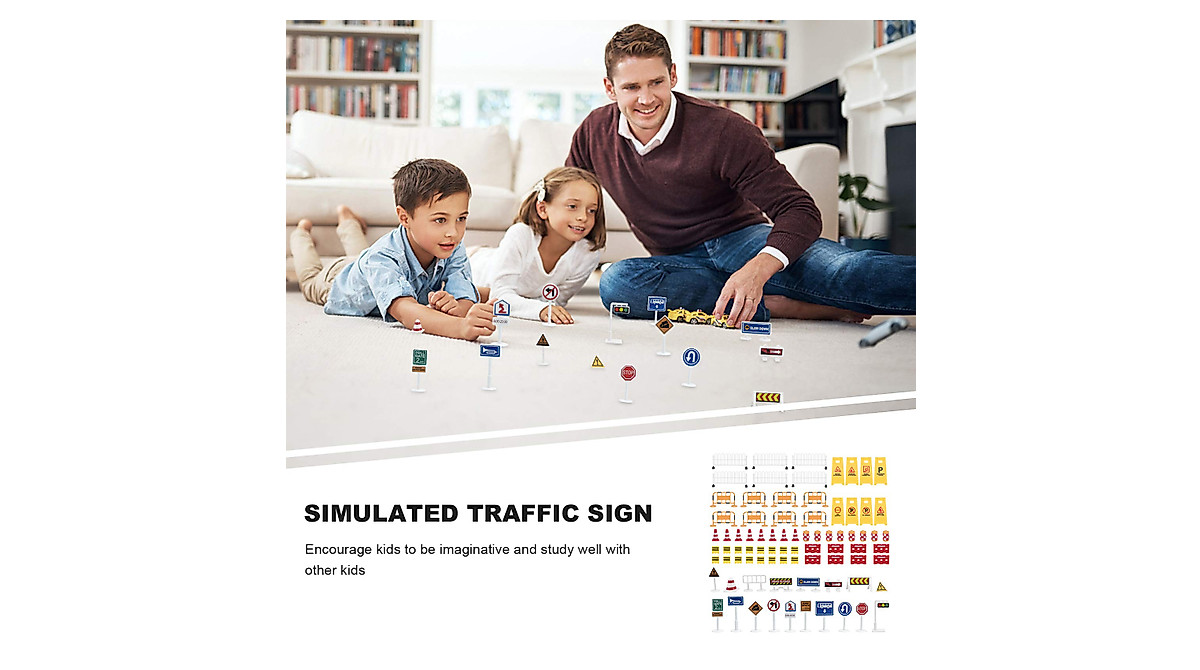 Kids Traffic Signs Playset - Fun & Educational Toys