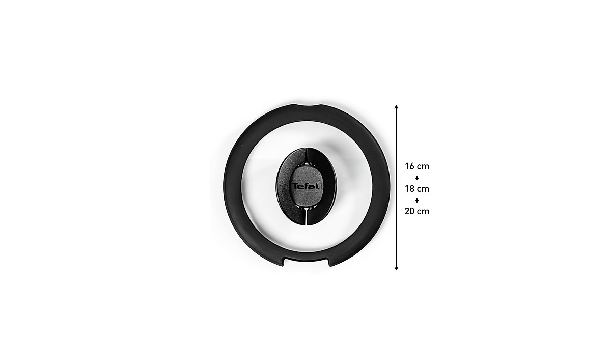 Tefal 3 Glass Lids Set – Durable & Versatile