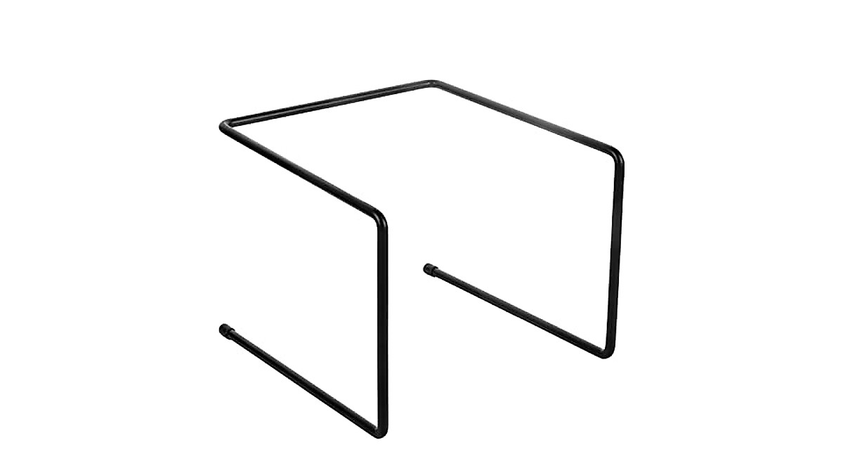 MyGift 6 Black Metal Pizza Riser Stands for Hot & Cold Food Displays