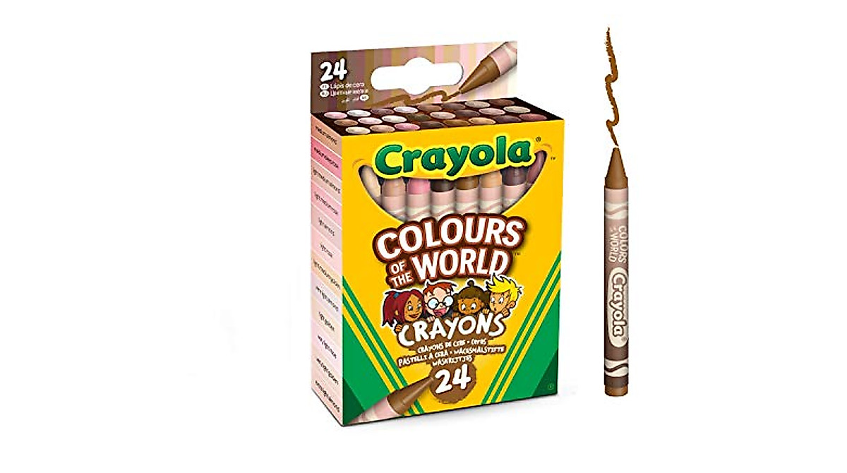 Crayola Colours of the World Wax Crayons - 24 Skin Tones for Kids