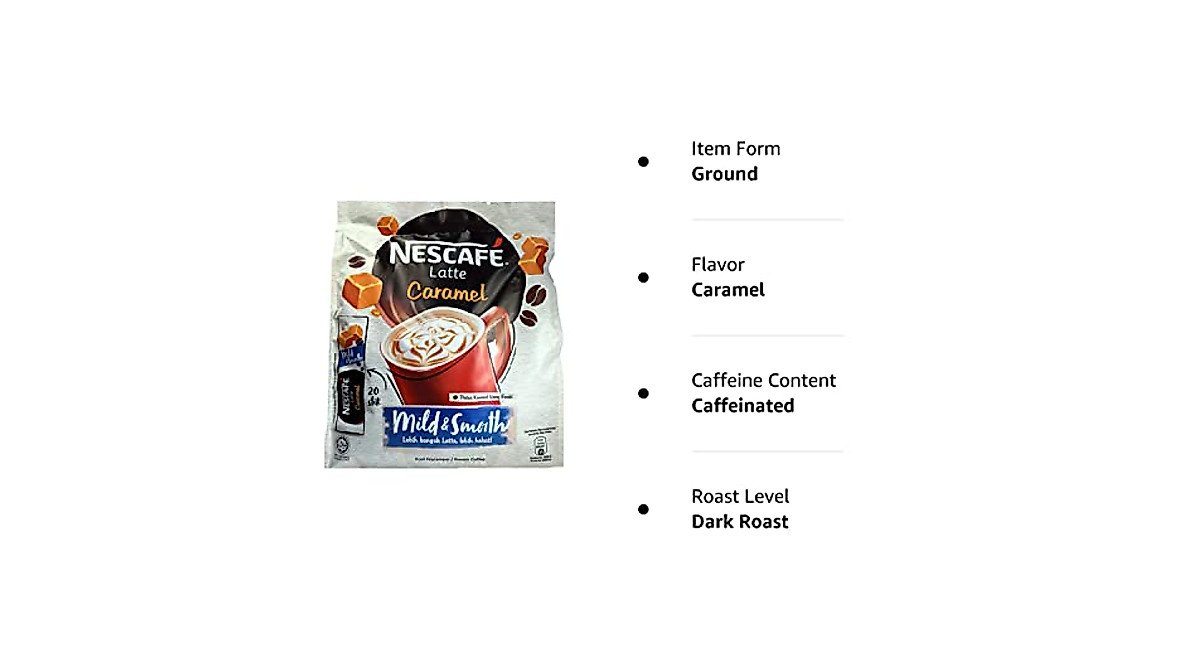 Nescafe 3 in 1 Caramel Coffee - Instant & Frothy
