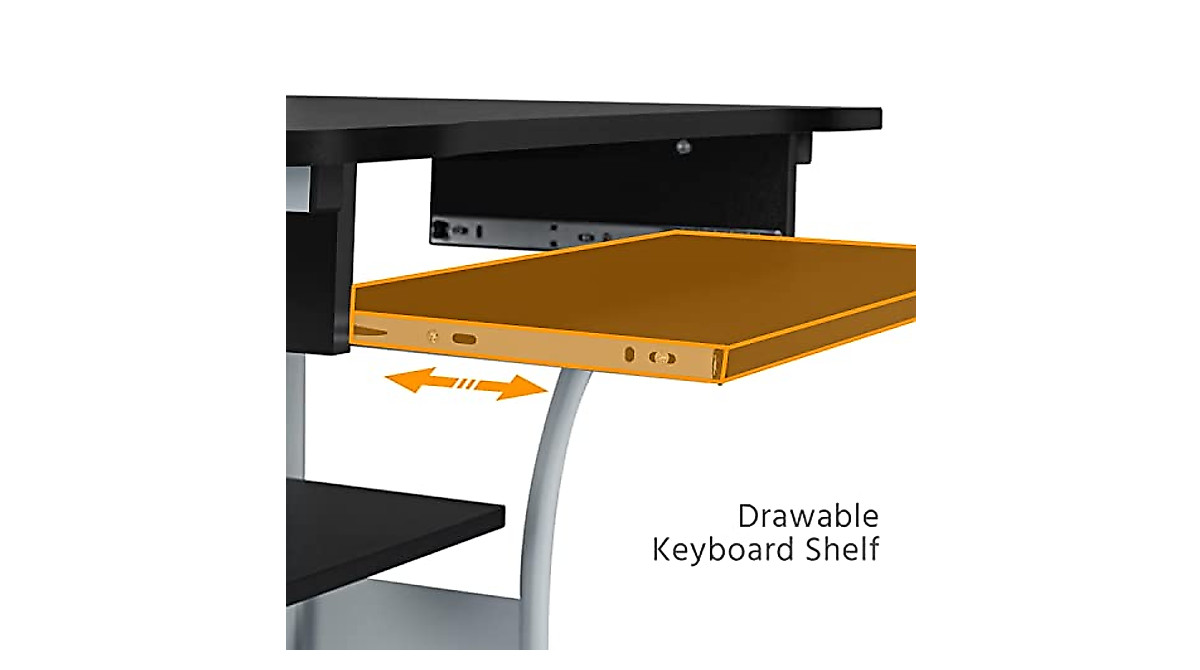 Topeakmart 3 Tier Computer Desk – Space-Saving Home Office Solution