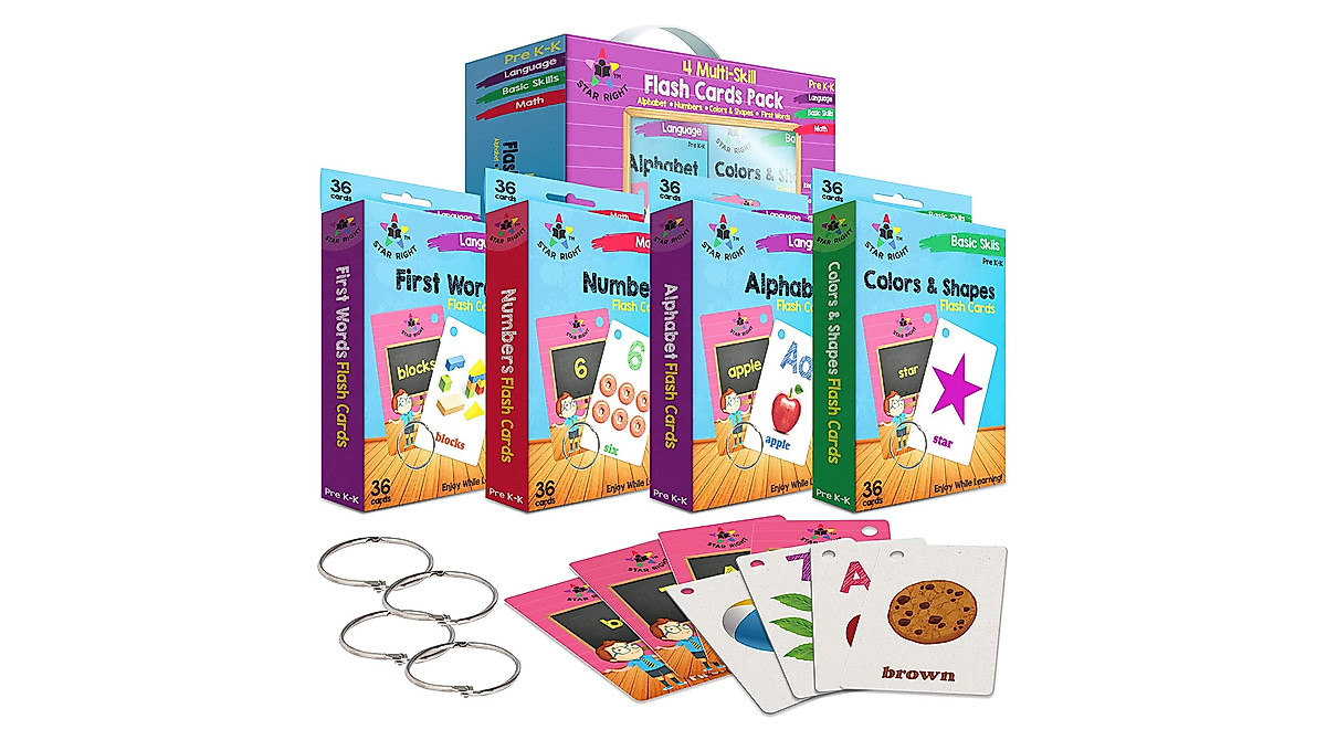 Star Right Toddler Flash Cards Set - Learn & Play!