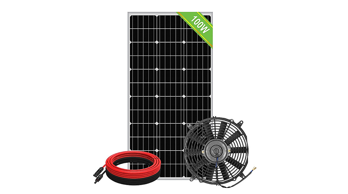 Efficient 100 Watt Solar Attic Fan for Homes