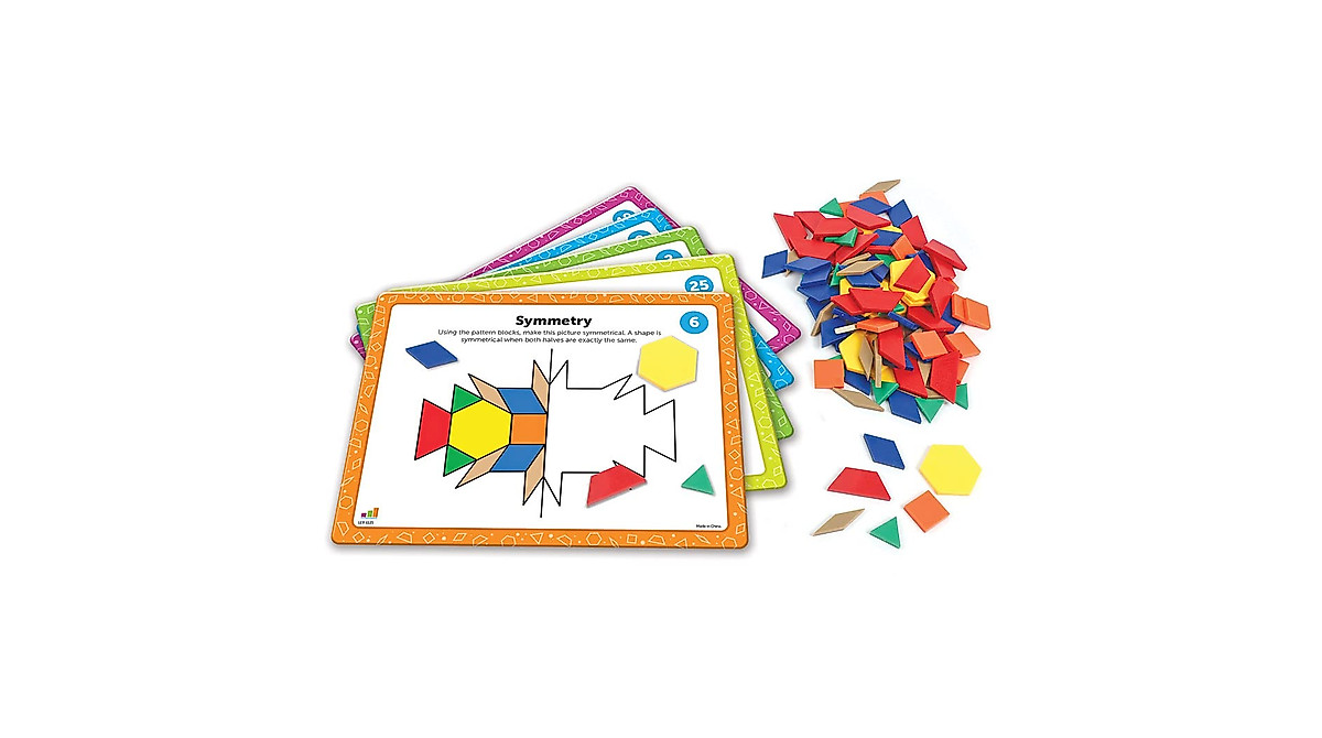 Engaging Pattern Block Math Activity Set for Kids