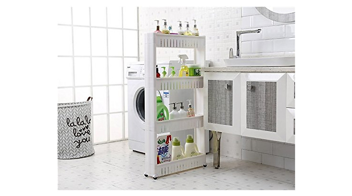 Slim Slide Out Pantry Rack for Efficient Storage